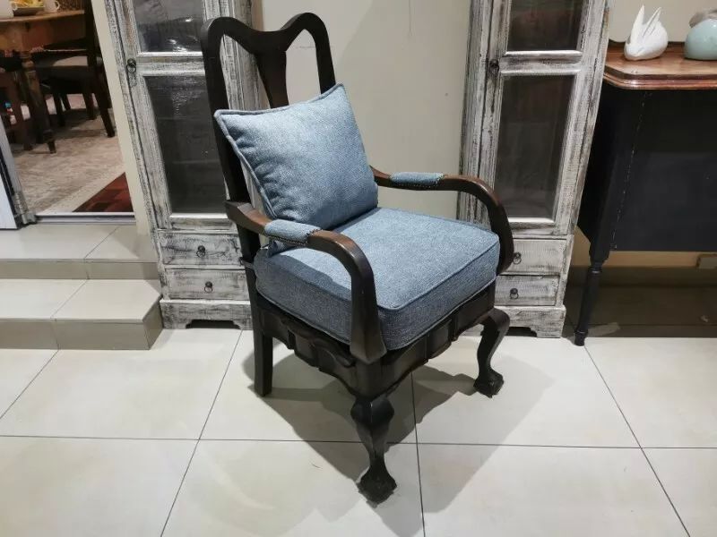 Occasional Arm Chairs x 2 Was Just Re Upholstered and Looks ALMOST NEW !!!